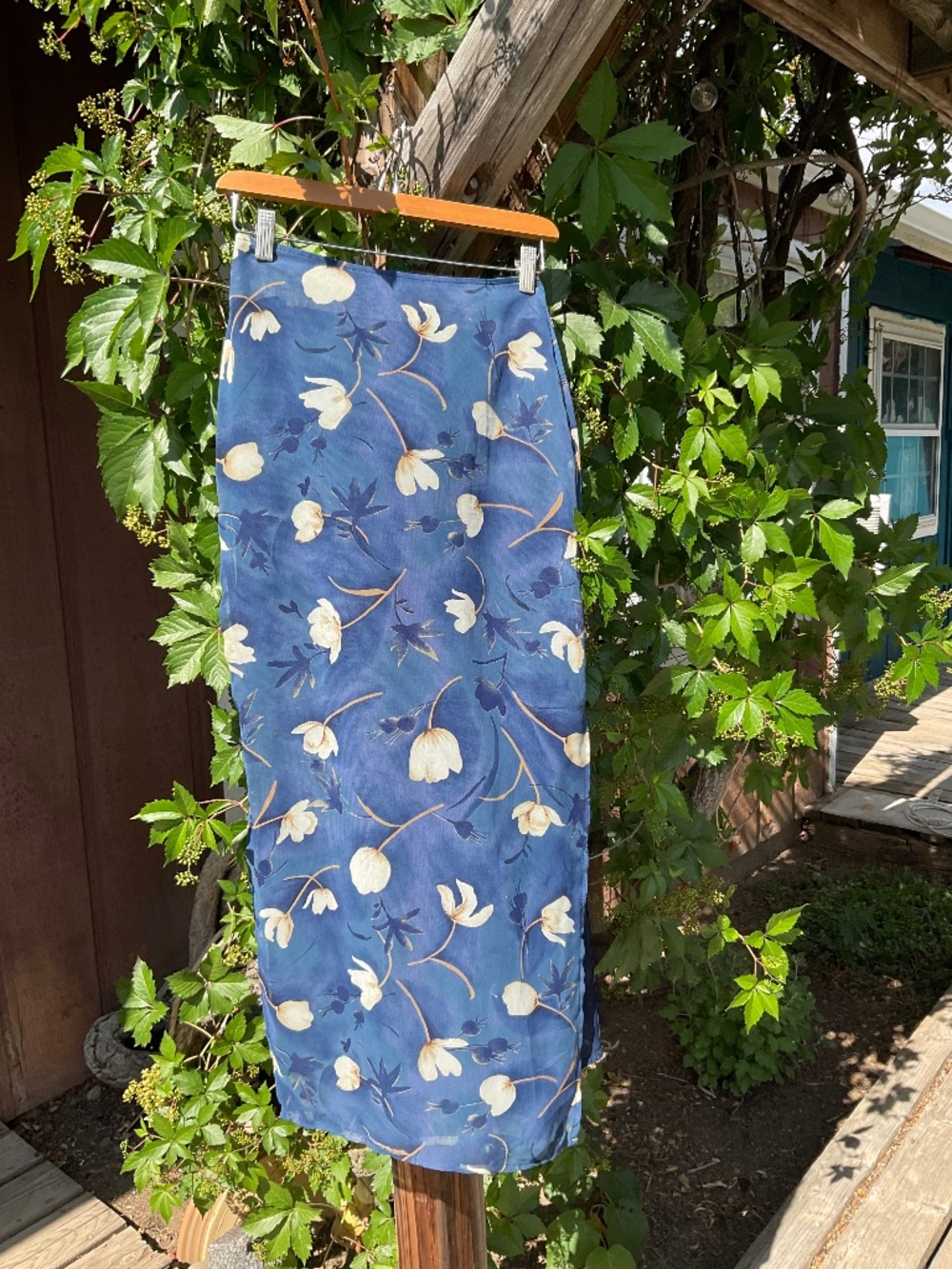 Oh So 90’s Blue Floral Maxi Skirt - Picture 10 of 10